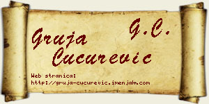Gruja Cucurević vizit kartica